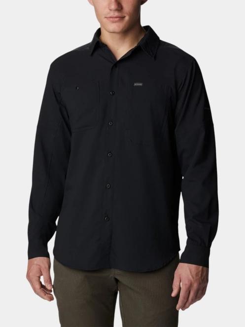 Columbia Silver Ridge Utility Lite Long Sleeve Shirt férfi hosszú ujjú túraing fekete színben 2