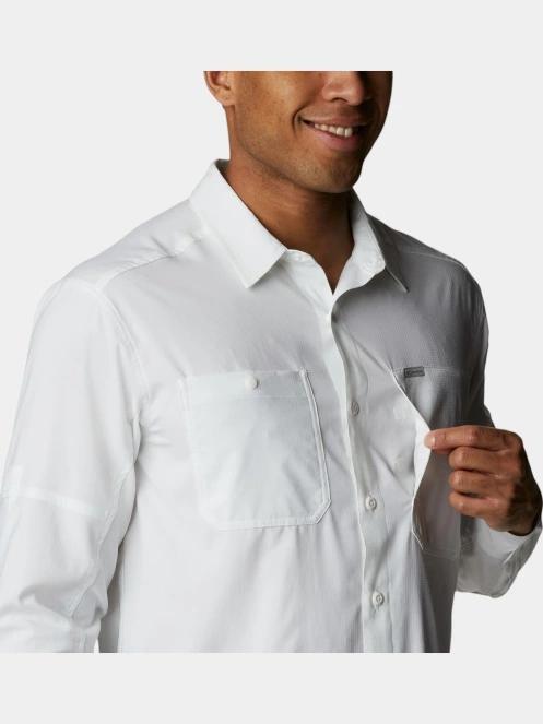 Columbia Silver Ridge Utility Lite Long Sleeve Shirt férfi hosszú ujjú túraing fehér színben 7