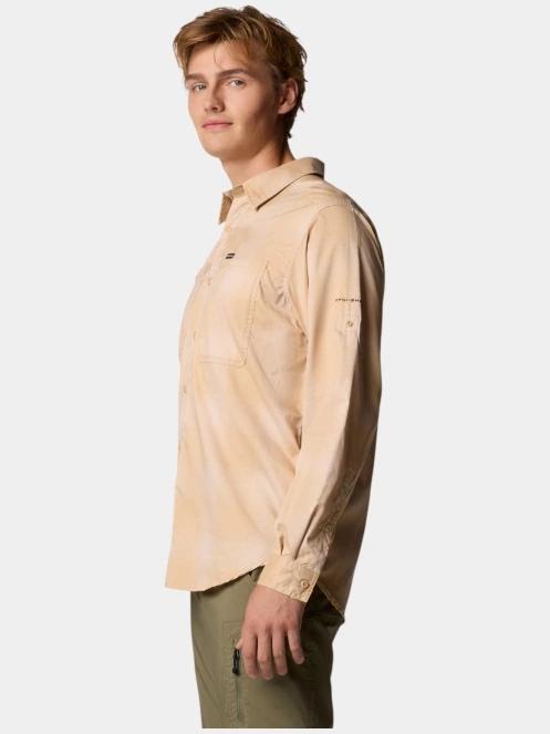 Columbia Silver Ridge Utility Lite Plaid Long Sleeve Shirt férfi hosszú ujjú túraing homok színben 3
