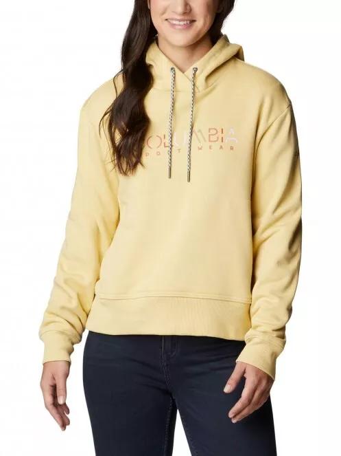 Columbia Columbia Lodge Hoodie női kapucnis pulóver sárga színben 2
