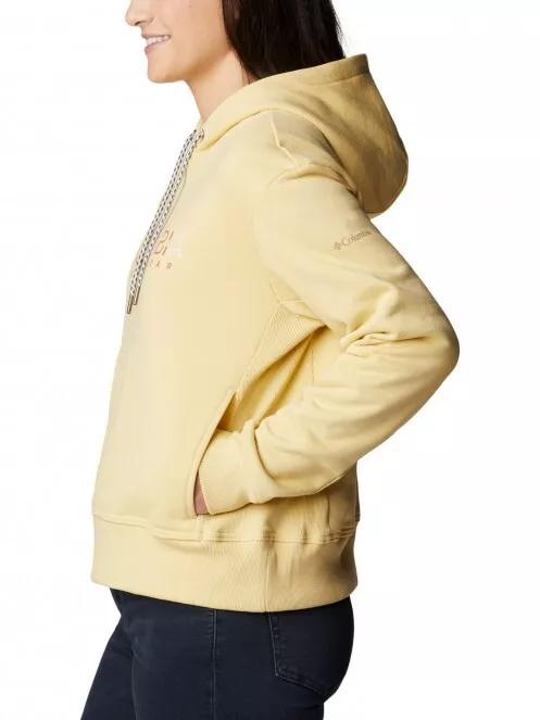 Columbia Columbia Lodge Hoodie női kapucnis pulóver sárga színben 4
