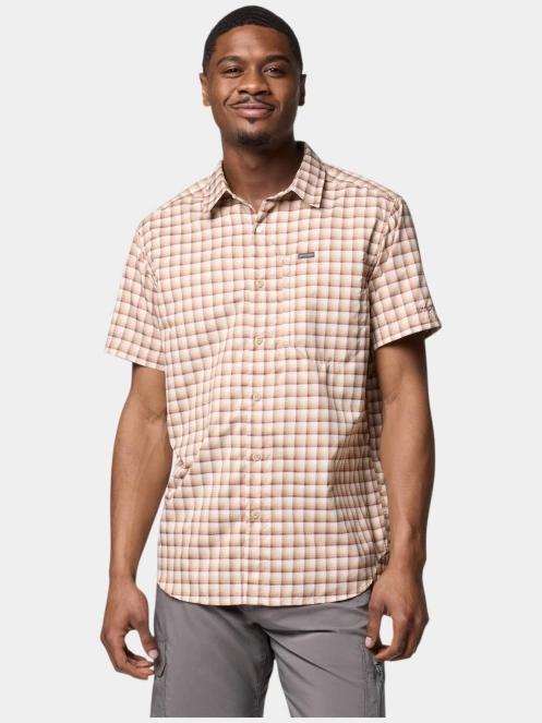 Columbia Silver Ridge Utility Lite Novelty Short Sleeve Shirt férfi rövid ujjú túraing homok színben 2