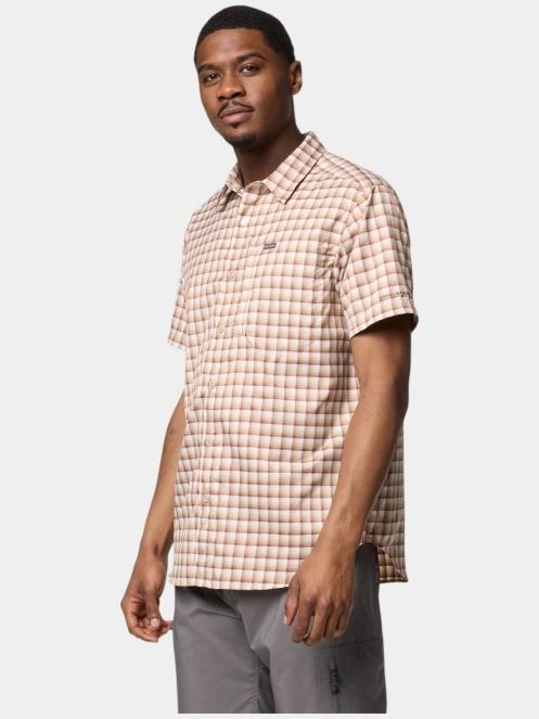 Columbia Silver Ridge Utility Lite Novelty Short Sleeve Shirt férfi rövid ujjú túraing homok színben 3