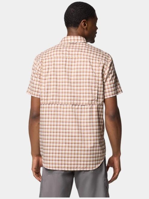 Columbia Silver Ridge Utility Lite Novelty Short Sleeve Shirt férfi rövid ujjú túraing homok színben 4