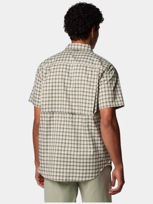 Columbia Silver Ridge Utility Lite Novelty Short Sleeve Shirt férfi rövid ujjú túraing zöld színben 4