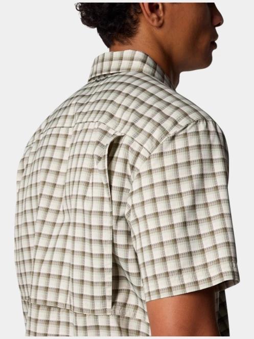 Columbia Silver Ridge Utility Lite Novelty Short Sleeve Shirt férfi rövid ujjú túraing zöld színben 7