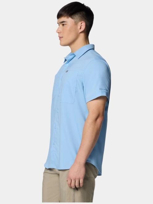 Columbia Silver Ridge Utility Lite Short Sleeve Shirt férfi rövid ujjú túraing kék színben 3