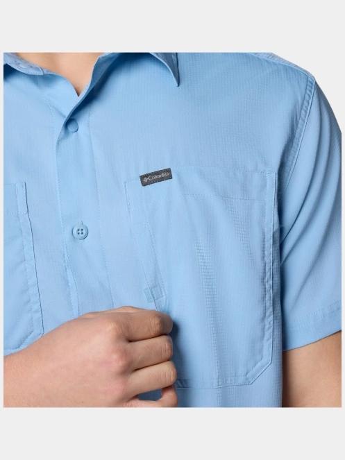 Columbia Silver Ridge Utility Lite Short Sleeve Shirt férfi rövid ujjú túraing kék színben 7