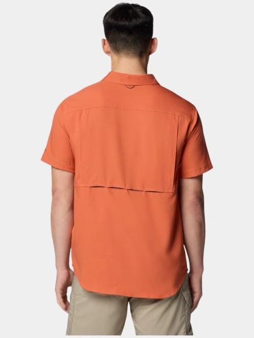 Columbia Silver Ridge Utility Lite Short Sleeve Shirt férfi rövid ujjú túraing piros színben 4
