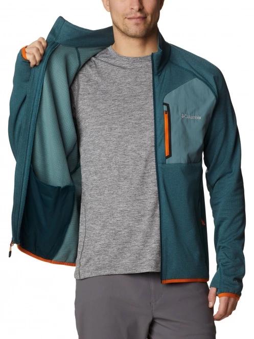 Columbia Triple Canyon Full Zip férfi polár pulóver zöld színben 5
