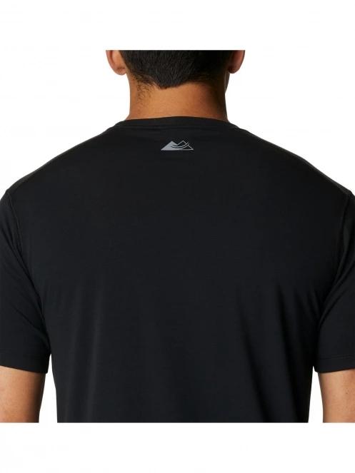 Columbia M Endless Trail Running Tech Tee férfi rövid ujjú sport póló fekete színben 6