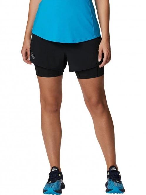 Columbia W Endless Trail 2N1 Short női sport rövidnadrág fekete színben 2