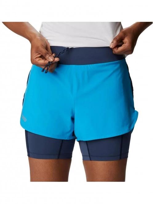 Columbia W Endless Trail 2N1 Short női sport rövidnadrág kék színben 5