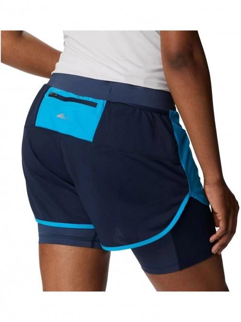 Columbia W Endless Trail 2N1 Short női sport rövidnadrág kék színben 6