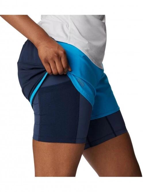 Columbia W Endless Trail 2N1 Short női sport rövidnadrág kék színben 7