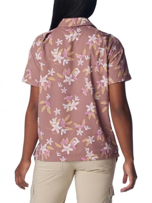 Columbia Silver Ridge Utility Short Sleeve Shirt női rövid ujjú túraing lila színben 4