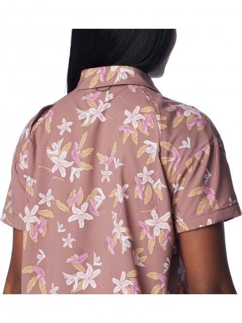 Columbia Silver Ridge Utility Short Sleeve Shirt női rövid ujjú túraing lila színben 6