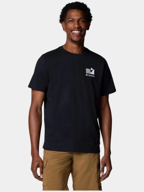 Columbia Explorers Canyon Back SS Tee férfi rövid ujjú póló fekete színben 2