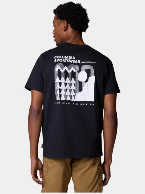 Columbia Explorers Canyon Back SS Tee férfi rövid ujjú póló fekete színben 4