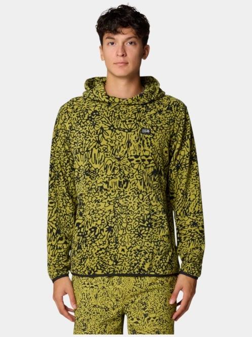 Mountain Hardwear Microchill Hoody férfi polár pulóver zöld színben 2