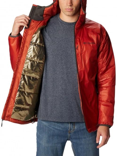 Columbia Arch Rock Double Wall Elite Hooded Jacket férfi utcai kabát piros színben 5