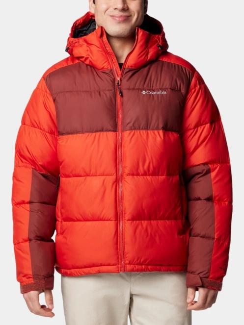 Columbia Pike Lake II Hooded Jacket férfi télikabát piros színben 2