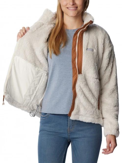 Columbia Boundless Discovery Sherpa Full Zip női polár pulóver homok színben 6