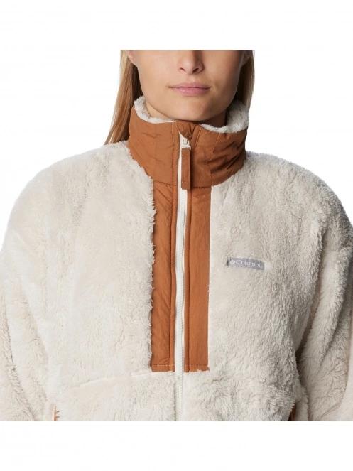 Columbia Boundless Discovery Sherpa Full Zip női polár pulóver homok színben 7