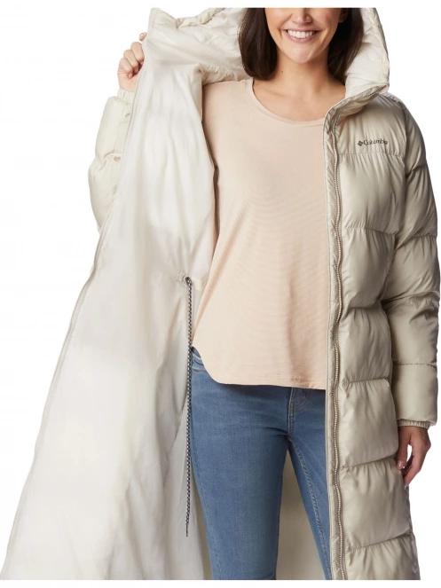 Columbia Puffect Long Jacket női télikabát homok színben 6