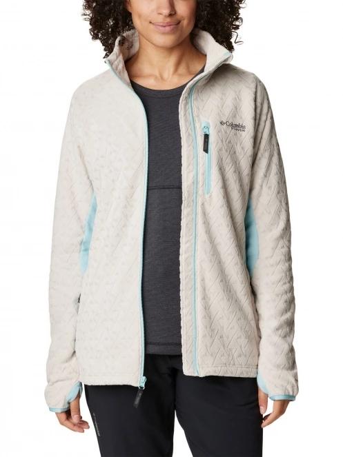Columbia Titan Pass 3.0 Full Zip Fleece női polár pulóver homok színben 5