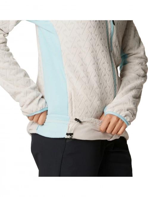 Columbia Titan Pass 3.0 Full Zip Fleece női polár pulóver homok színben 9