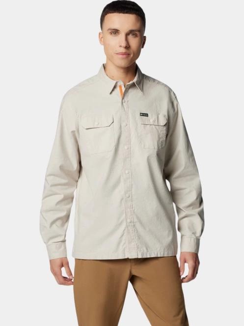 Columbia Landroamer Lined Shirt férfi hosszú ujjú ing homok színben 2