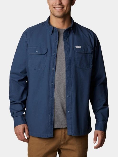 Columbia Landroamer Lined Shirt férfi hosszú ujjú ing kék színben 5