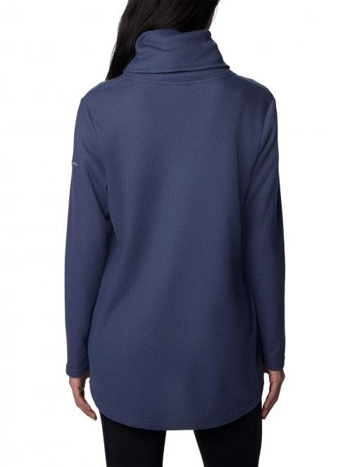 Columbia Holly Hideaway Waffle Cowl Neck Pullove női pulóver kék színben 4