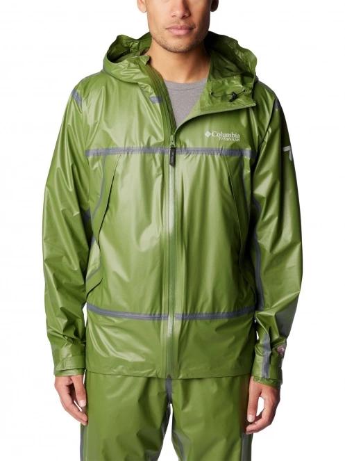 Columbia Outdry Extreme Wyldwood Shell férfi esőkabát zöld színben 2
