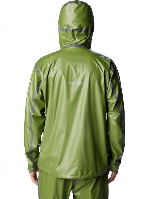 Columbia Outdry Extreme Wyldwood Shell férfi esőkabát zöld színben 4