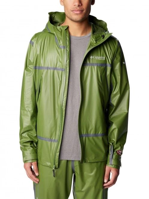 Columbia Outdry Extreme Wyldwood Shell férfi esőkabát zöld színben 5