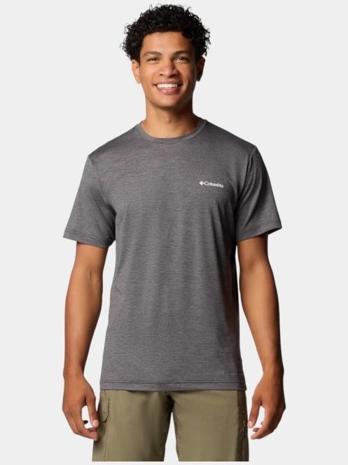 Columbia Kwick Hike Back Graphic SS Tee férfi rövid ujjú sport póló fekete színben 2