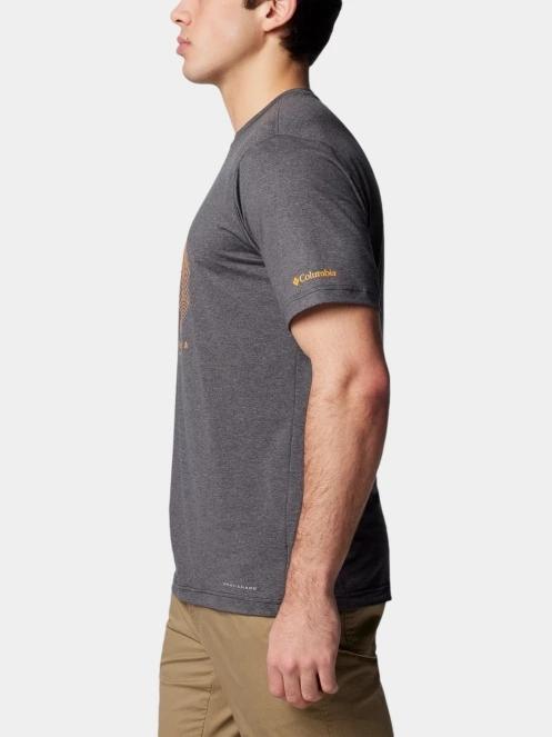 Columbia Kwick Hike Graphic Short Sleeve Tee férfi rövid ujjú sport póló fekete színben 3
