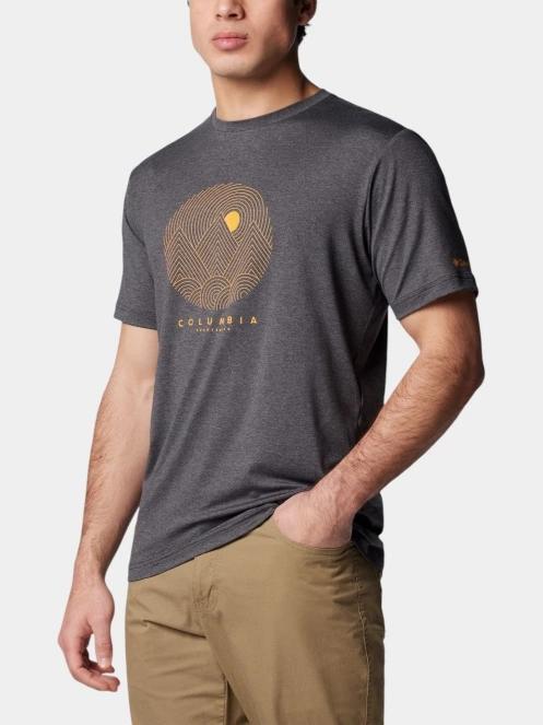 Columbia Kwick Hike Graphic Short Sleeve Tee férfi rövid ujjú sport póló fekete színben 5