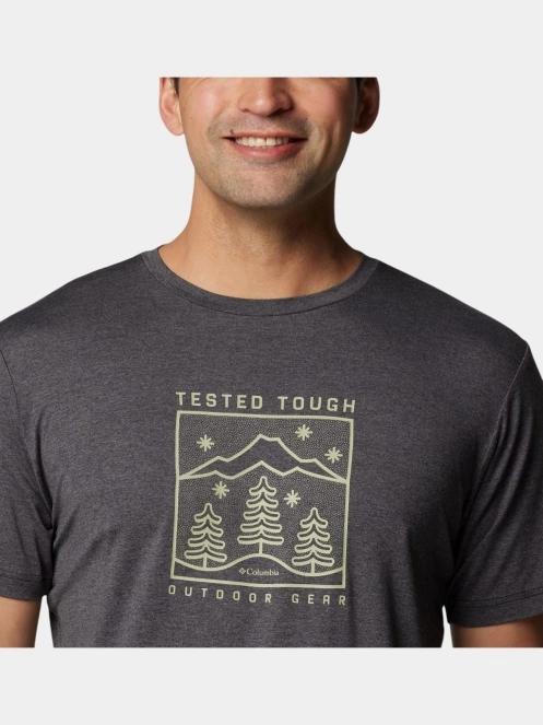 Columbia Kwick Hike Graphic Short Sleeve Tee férfi rövid ujjú sport póló fekete színben 6