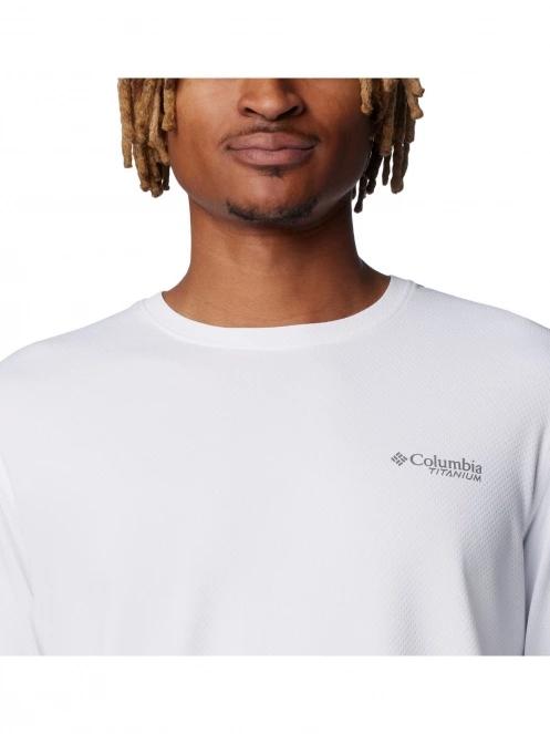 Columbia Summit Valley Long Sleeve Crew férfi hosszú ujjú sport póló fehér színben 5