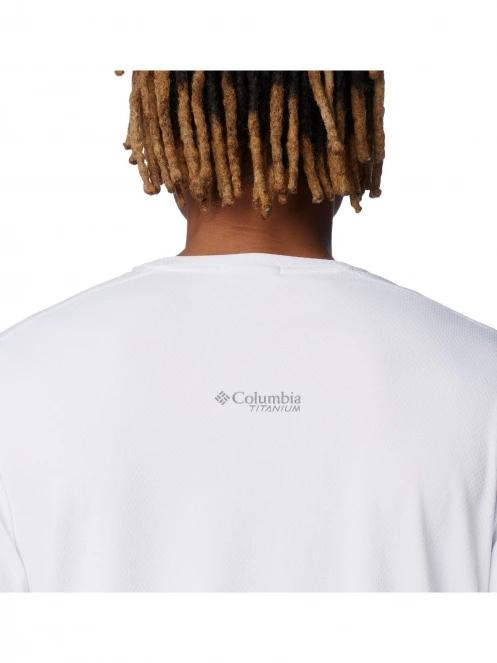 Columbia Summit Valley Long Sleeve Crew férfi hosszú ujjú sport póló fehér színben 6