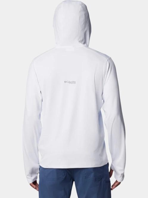 Columbia Summit Valley Hoodie férfi hosszú ujjú sport póló fehér színben 4