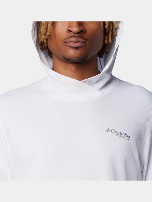 Columbia Summit Valley Hoodie férfi hosszú ujjú sport póló fehér színben 5