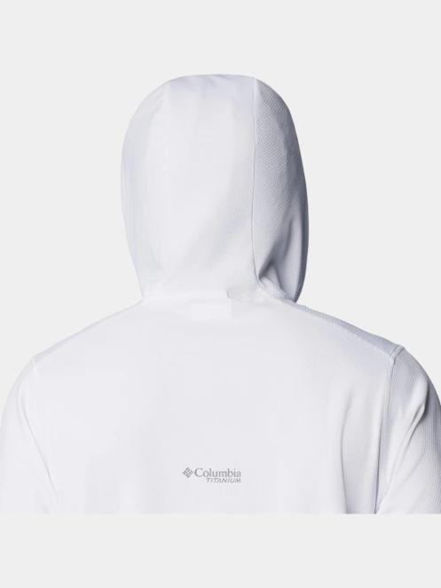 Columbia Summit Valley Hoodie férfi hosszú ujjú sport póló fehér színben 6