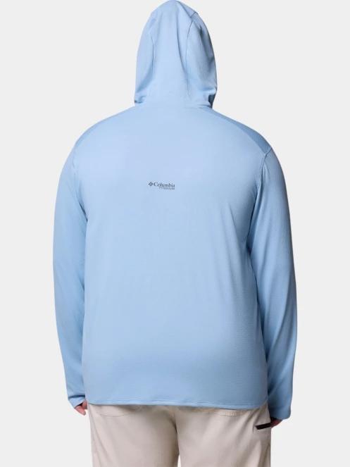 Columbia Summit Valley Hoodie férfi hosszú ujjú sport póló kék színben 4