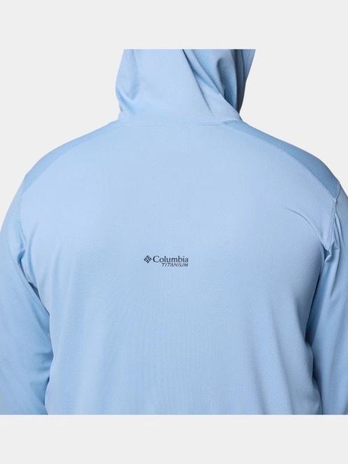 Columbia Summit Valley Hoodie férfi hosszú ujjú sport póló kék színben 7
