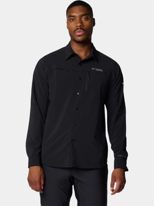 Columbia Summit Valley Woven Long Sleeve Shirt férfi túraing fekete színben 2