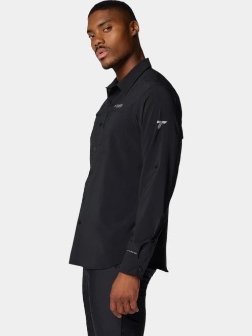 Columbia Summit Valley Woven Long Sleeve Shirt férfi túraing fekete színben 3